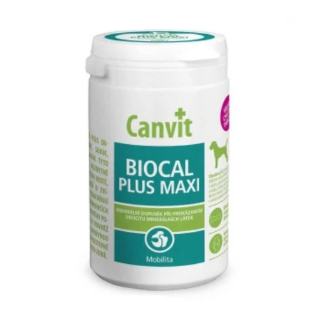 CANVIT Biocal Plus Maxi, M-XL, complément alimentaire pour la santé des articulations et des os chez le chien, flacon de 230 g