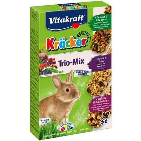 Vitakraft Rabbit Trio Mix Bar, 168 g