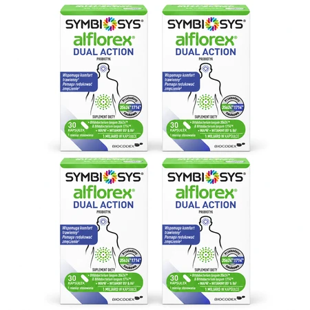 Symbiosys Alflorex Dual Action, 4x30 capsules, Biocodex