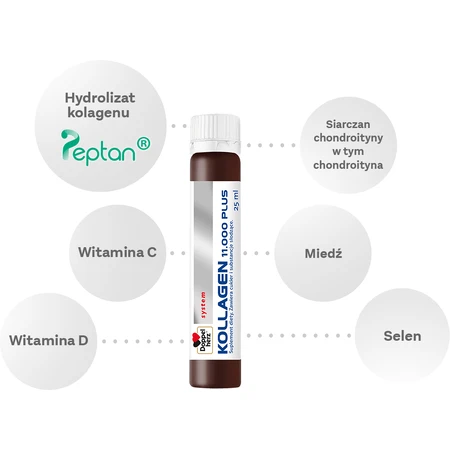 Doppelherz System Kollagen 11.000 Plus, 90 Ampullen x 25 ml, Queisser Pharma
