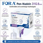 Needles for the FORA insulin pen, 31G, 8 mm (set of 105)