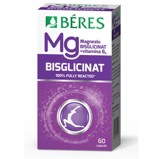 Magnesium-Bisglycinat und Vitamin B6, 60 Kapseln, Beres