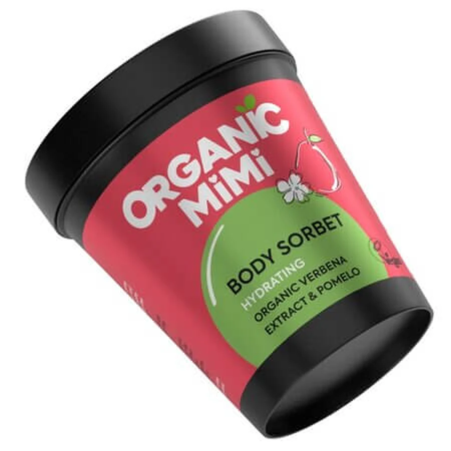 Sorbete corporal hidratante con verbena y pomelo, 200 ml, Organic Mimi