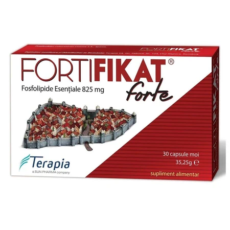 Verpakking Fortifikat Forte 825 mg, 30+30 capsule, Terapia