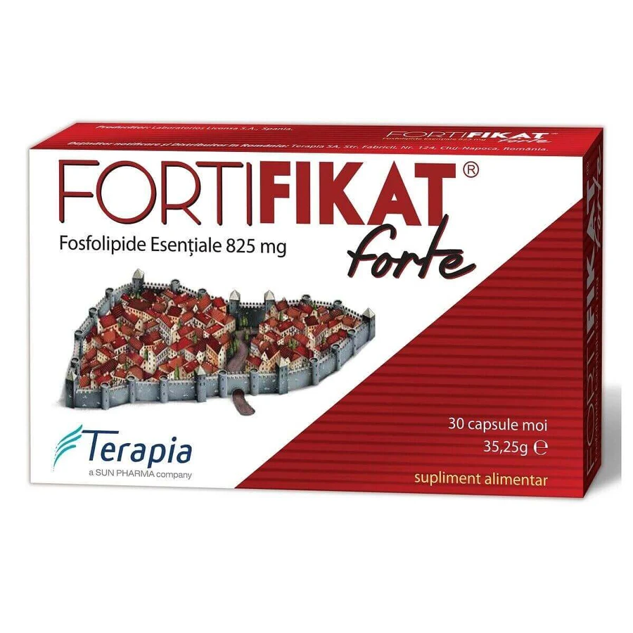 Verpakking Fortifikat Forte 825 mg, 30+30 capsule, Terapia