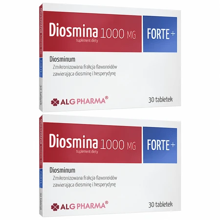 Diosmin 1000 mg Forte+, 2 x 30 tabletten, ALG Pharma