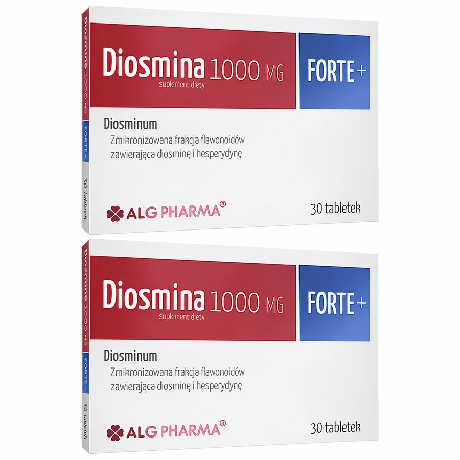 Diosmin 1000 mg Forte+, 2 x 30 tabletten, ALG Pharma