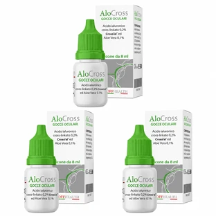 AloCross Augentropfen, 3x8 ml, Off Health