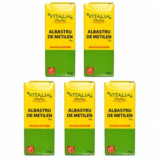 Methyleenblauw 1%, 5 x 25 g, Vitalia
