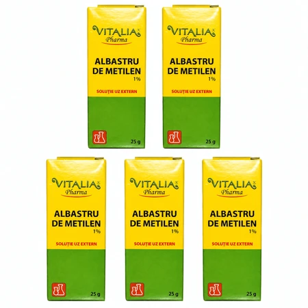 Methyleenblauw 1%, 5 x 25 g, Vitalia