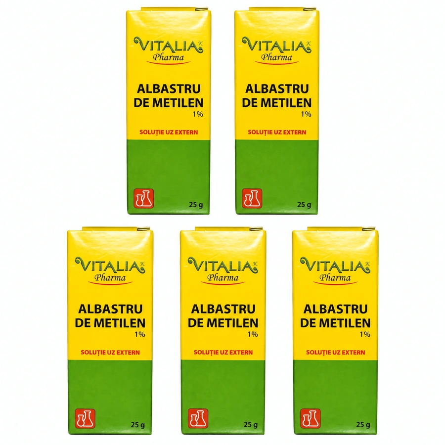 Methyleenblauw 1%, 5 x 25 g, Vitalia