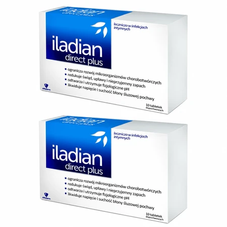 Iladian Direct Plus, 2x10 vaginal tablets, Aflofarm