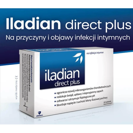Iladian Direct Plus, 2x10 vaginal tablets, Aflofarm