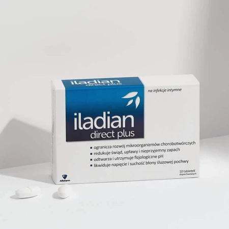 Iladian Direct Plus, 2x10 vaginal tablets, Aflofarm