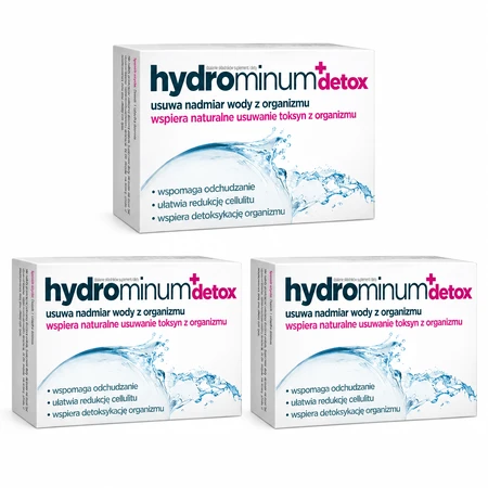 Hydrominum + Detox, 3 x 30 comprimidos