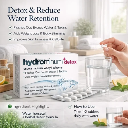 Hydrominum + Detox, 3 x 30 comprimidos