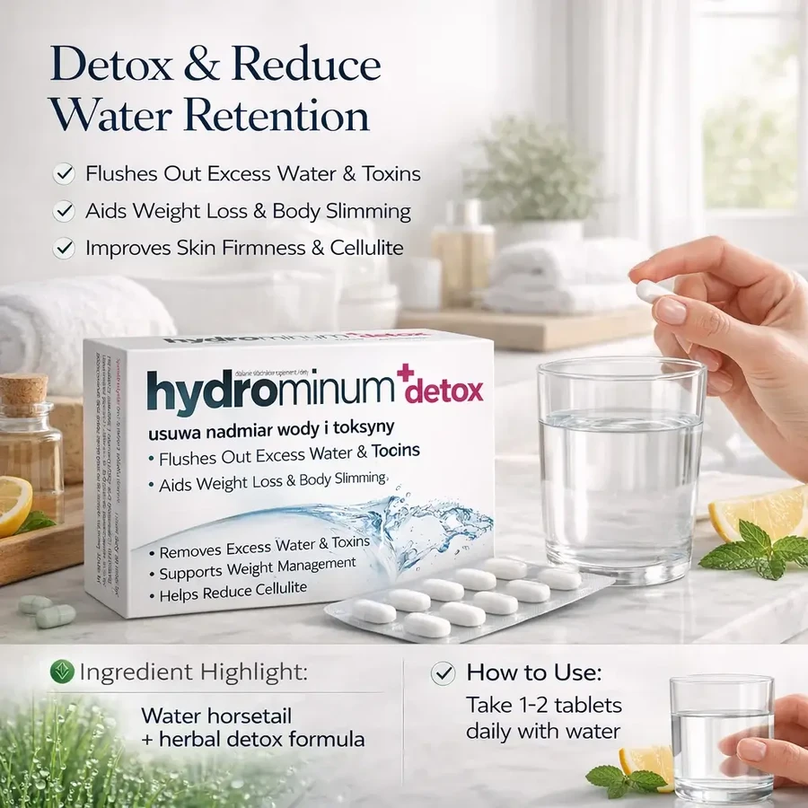 Hydrominum + Detox, 3 x 30 comprimidos