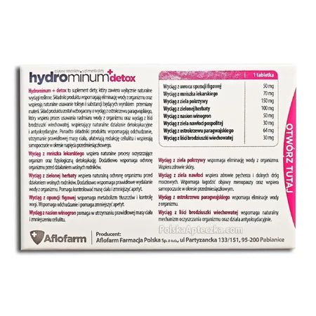 Hydrominum + Detox, 3 x 30 comprimidos