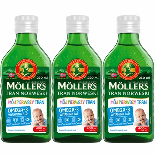 Möller's My First Omega-3 Fish Oil, over 4 weeks, 3x250 ml
