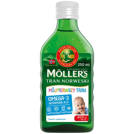 Möller's My First Omega-3 Fish Oil, over 4 weeks, 3x250 ml