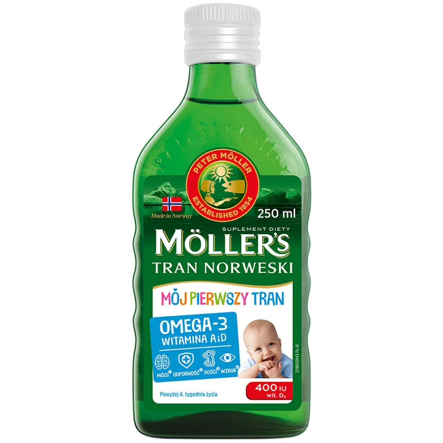 Möller's My First Omega-3 Fish Oil, over 4 weeks, 3x250 ml