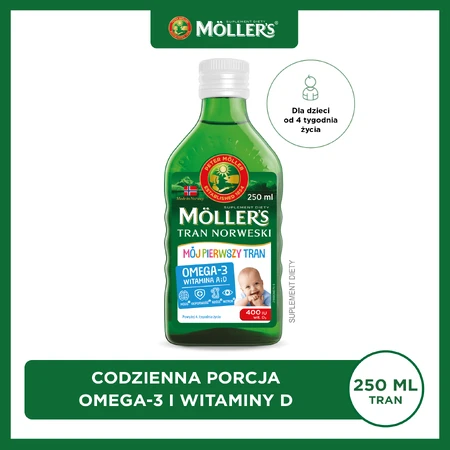 Möller's My First Omega-3 Fish Oil, over 4 weeks, 3x250 ml
