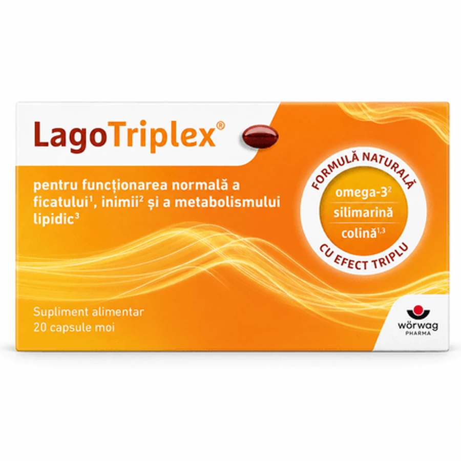 LagoTriplex, 20 zachte capsules, Worwag Pharma