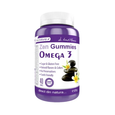 Zen OMEGA-3 Gummies, 40 gummies, Pro Natura