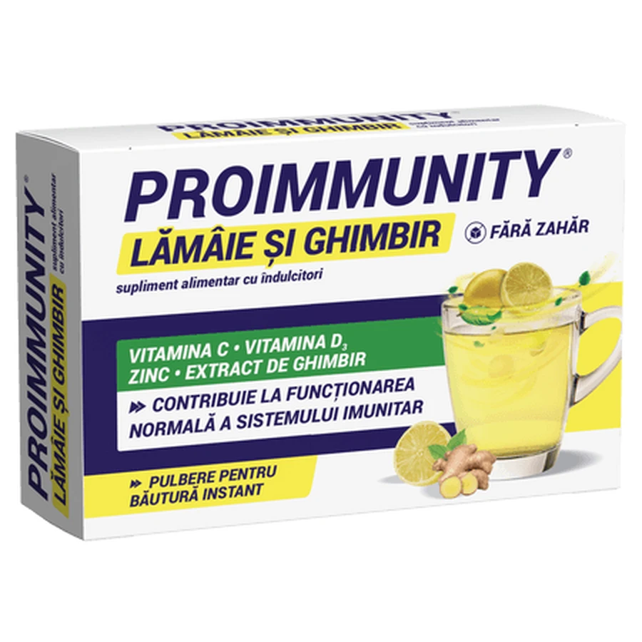 Proimmunity, Zitrone und Ingwer, 8 Beutel, Fiterman Pharma