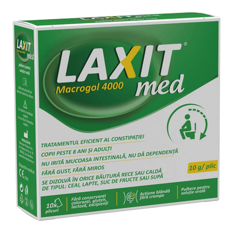 Laxit Med, 10 sobres de 10 g, Fiterman Pharma