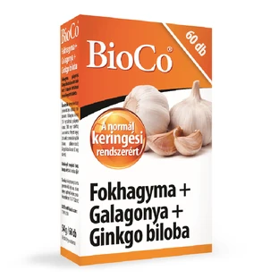 Knoflook + Meidoorn + Ginkgo biloba, 60 tabletten, BioCo