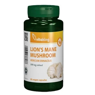 Extracto de melena de león, 500 mg, 60 cápsulas vegetarianas, Vitaking