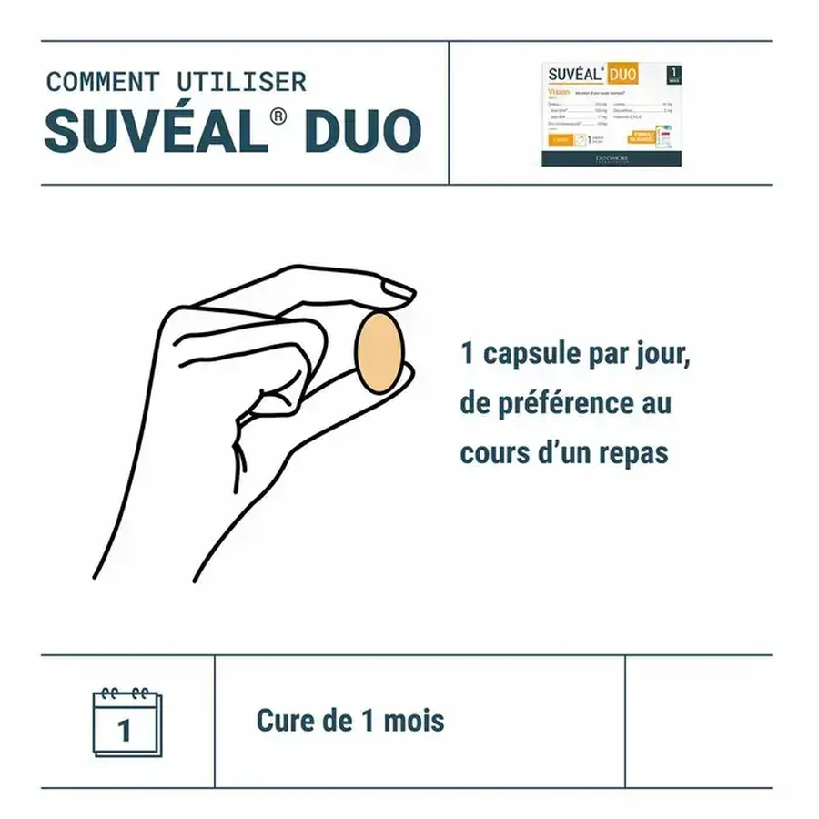 Suveal Duo, 30 gélules molles, Densmore Laboratoires