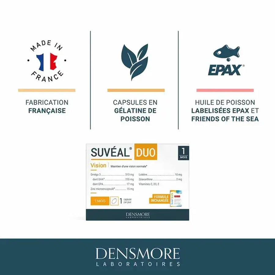 Suveal Duo, 30 gélules molles, Densmore Laboratoires