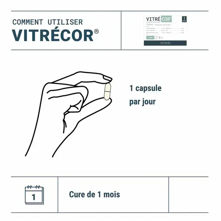 Vitrecor, 30 cápsulas vegetarianas, Densmore Laboratoires