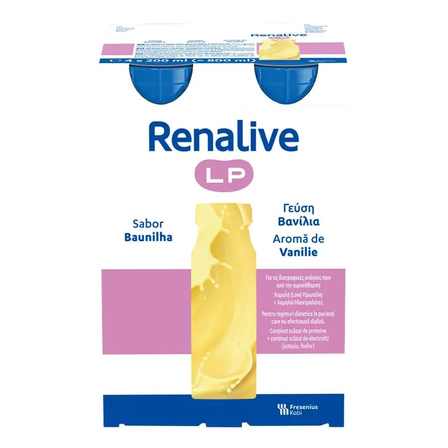 Renalive LP Nutritional Drink, 4 x 200 ml, Fresenius Kabi