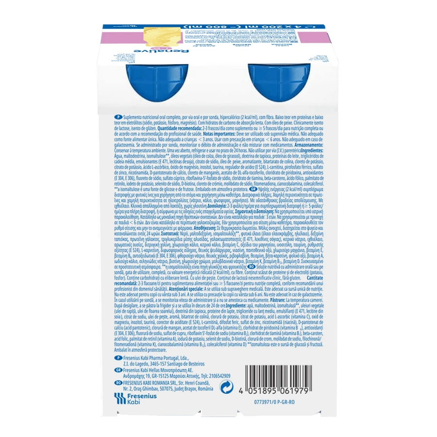 Renalive LP Nutritional Drink, 4 x 200 ml, Fresenius Kabi