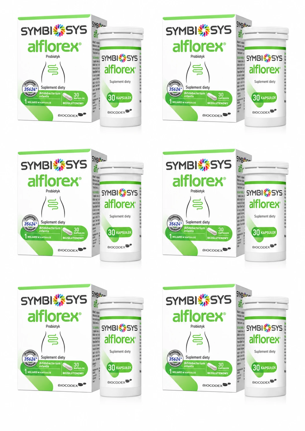 Symbiosys Alflorex, 6x30 capsules, Biocodex