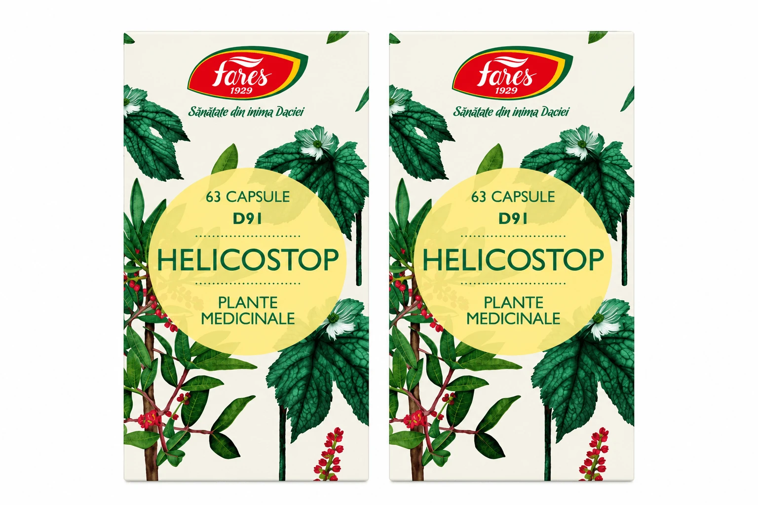 Helicostop, D91, 2x63 capsules, Fares