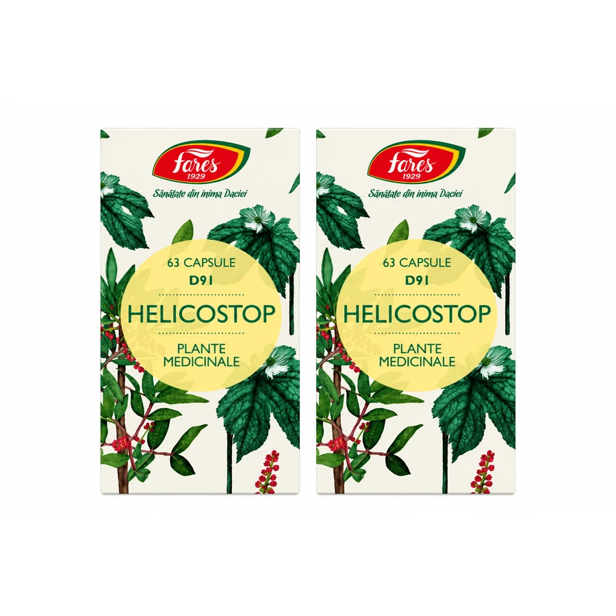Helicostop, D91, 2x63 cápsulas, Fares