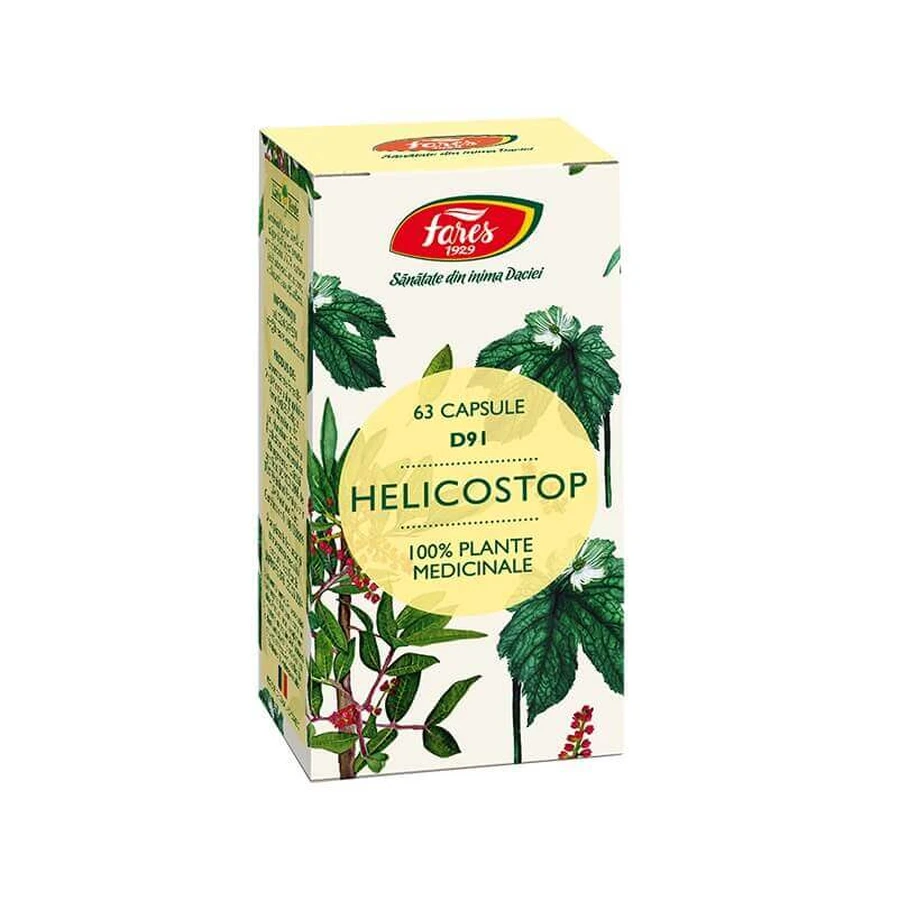 Helicostop, D91, 2x63 cápsulas, Fares