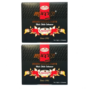 Pastă de miere pentru potență Afrodisiac Herbal, 2x12 plicuri x 12 g, Maccun