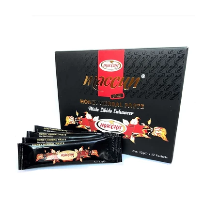 Pastă de miere pentru potență Afrodisiac Herbal, 2x12 plicuri x 12 g, Maccun
