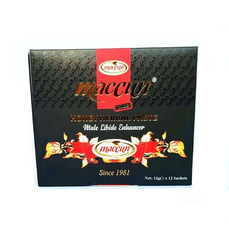 Pastă de miere pentru potență Afrodisiac Herbal, 2x12 plicuri x 12 g, Maccun