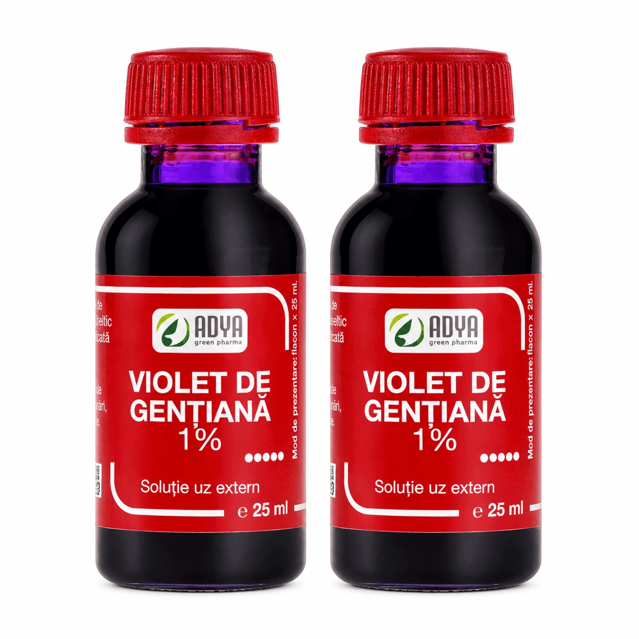 Gentian Violet 1%, 2x25 ml, Adya Green