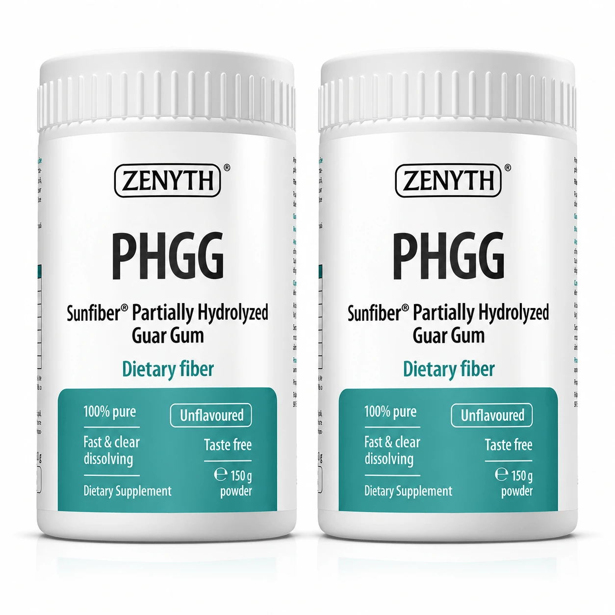 PHGG Prebiotic Dietary Fiber, 2x150 g, Zenyth