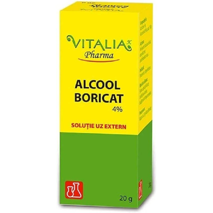 Boric acid solution 4 %, 3x20 g, Vitalia