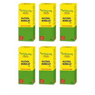 Boric acid solution 4 %, 6x20 g, Vitalia