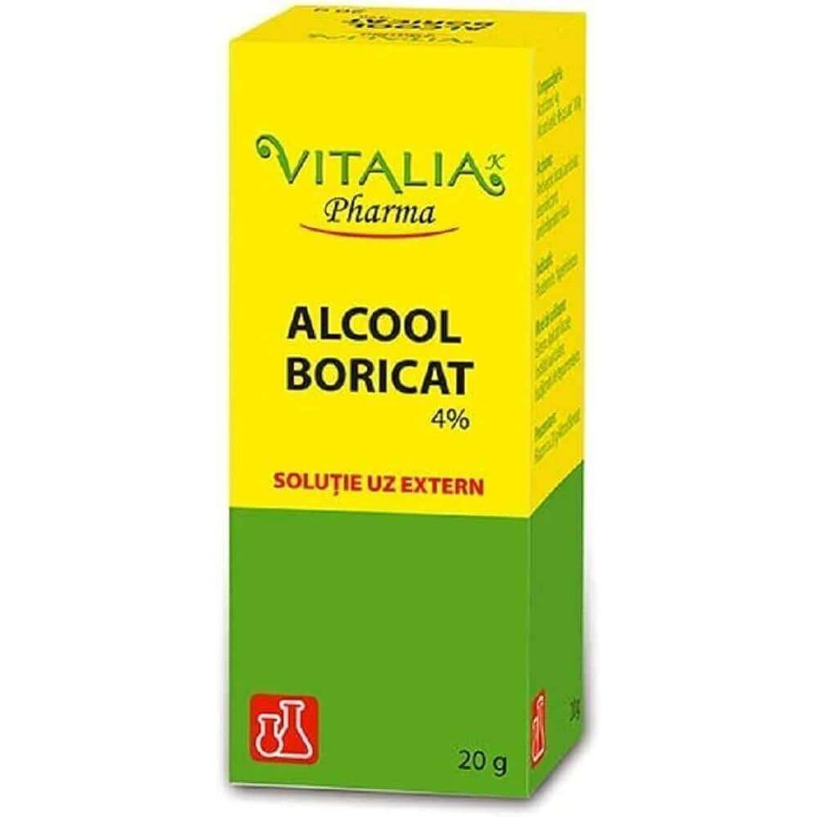 Boric acid solution 4 %, 6x20 g, Vitalia