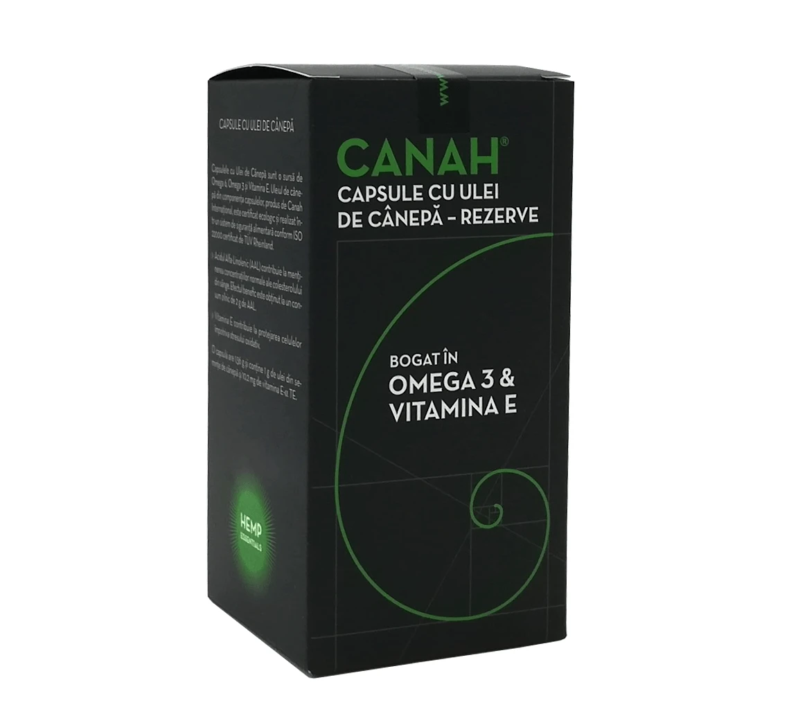 Canah Hemp Oil Capsules, Refill Pack, 90 capsules